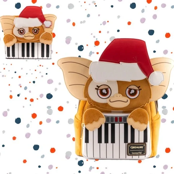 Loungefly Gremlins Gizmo Holiday Cosplay Mini Backpack and Wallet LoungeflyGremlinsGizmoHolidayCosplayMiniBackpackWithHat  main image 4